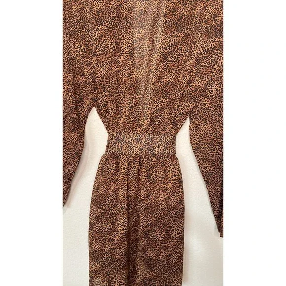 Vintage Victoria’s Secret Kimono Robe Animal Print OS - Picture 3 of 9